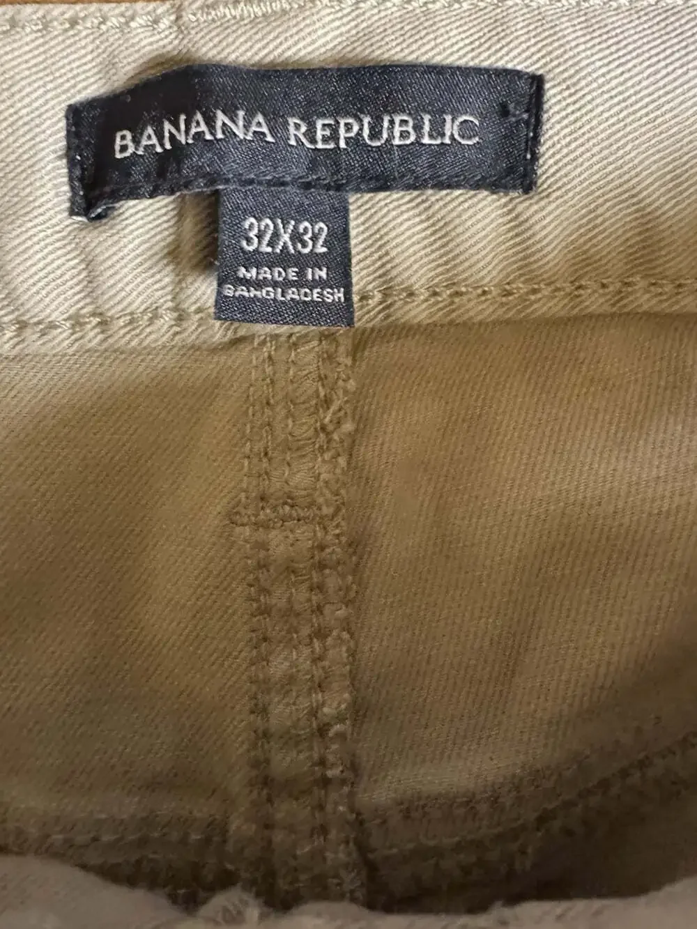 Banana Republic Men’s 32W Tan Slim Straight Twill Stretch 5-Pocket Pants